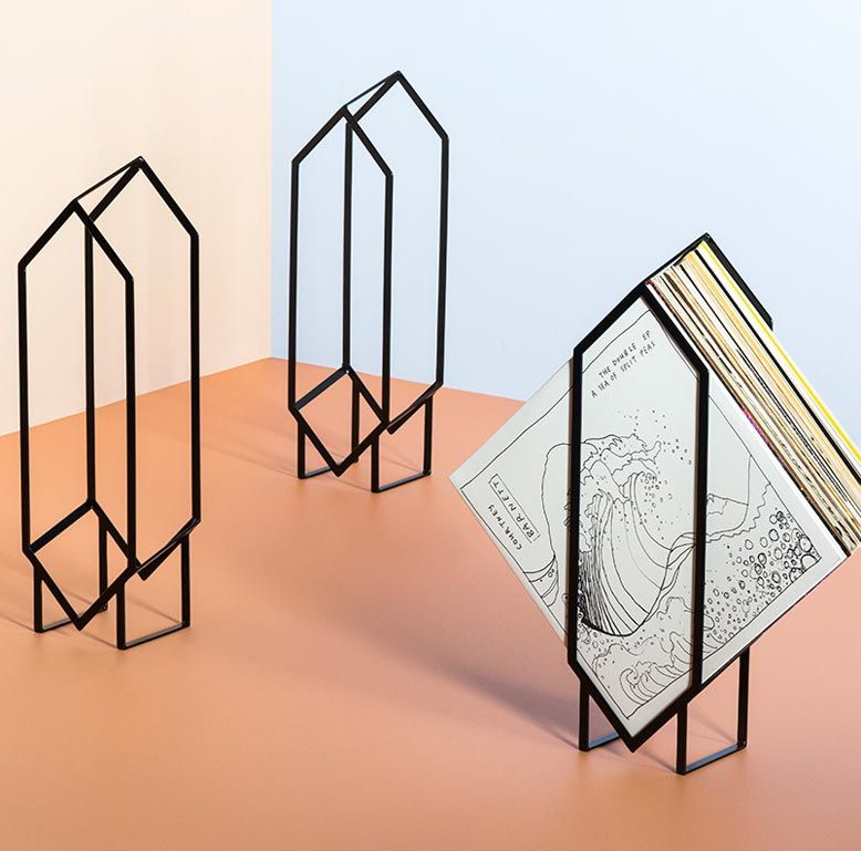 Geometrik Metal Kitap Tutucu Set